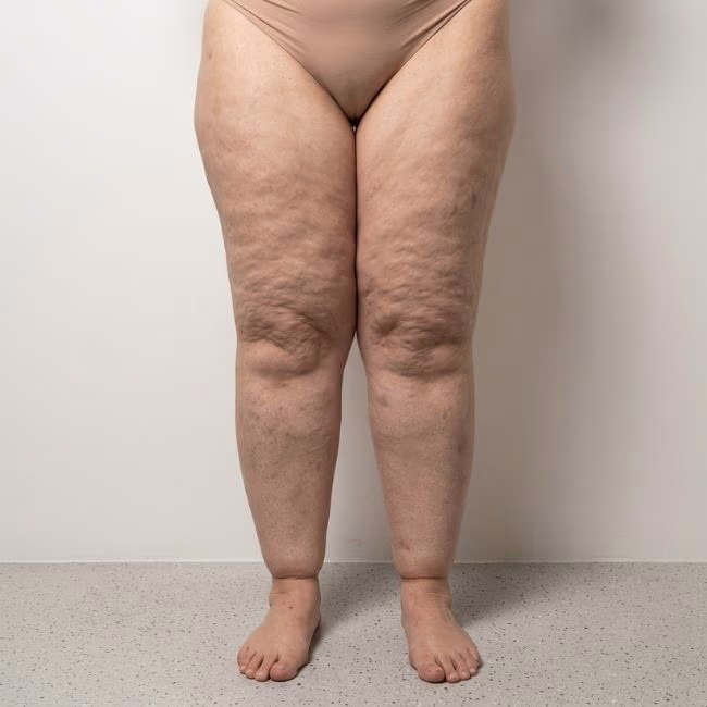 Gambe di una donna affetta da Lipedema in visita presso il centro Hydrokinesia a Foggia